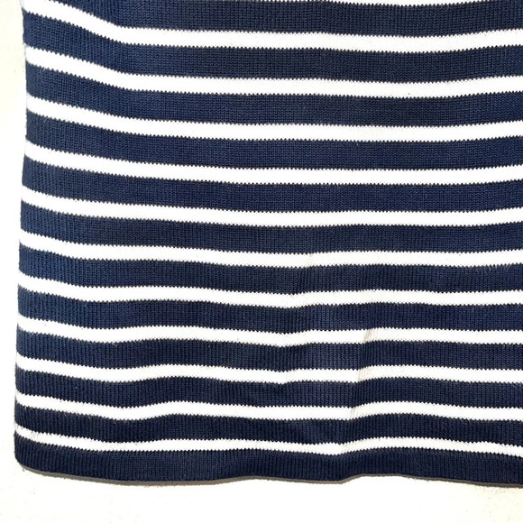 GAP Stretch Navy Blue & White Striped Knit Pullover Sweater Small Women’s - Picture 5 of 11